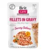 Brit Care Cat Pouches Filets In Gravy With Savory Salmon Enriched With Sea Buckthorn And Nasturtium 85g