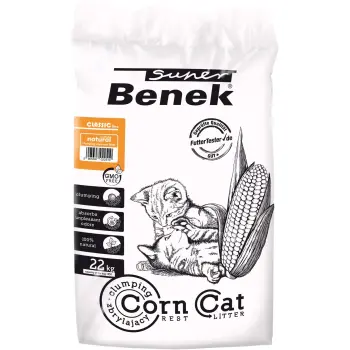 SUPER BENEK Corn Żwirek Kukurydziany Zapach Naturalny 35L