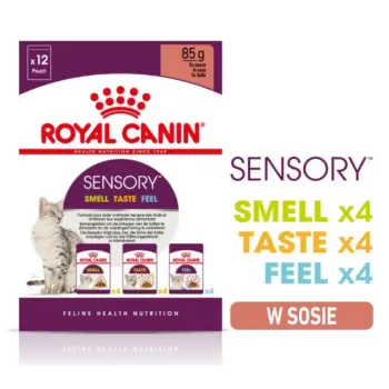 ROYAL CANIN Sensory Smell Taste Feel Kawałki W Sosie 12x85g