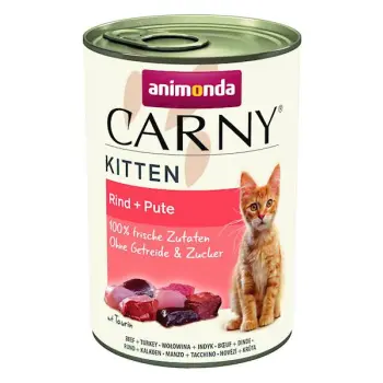 Animonda Cat Carny Kitten Wołowina + Serca Indyka 400g