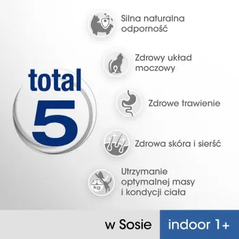 PERFECT FIT Indoor 1+ Z Kurczakiem I Groszkiem, Z Łososiem I Marchewką 4x85g