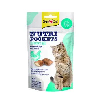 GIMCAT NUTRI POCKETS Przysmak Dentystczny DRÓB 60g