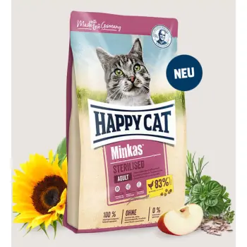 Happy Cat Minkas Sterilised Geflügel Z Drobiem 10kg