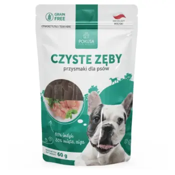 POKUSA Czyste zęby - indyk, mięta i alga 60g