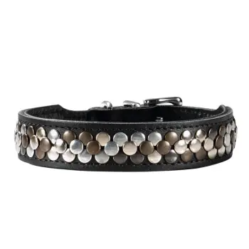 Hunter Arizona Obroża Dla Psa Ze Skóry Bydlęcej Czarna 32cm