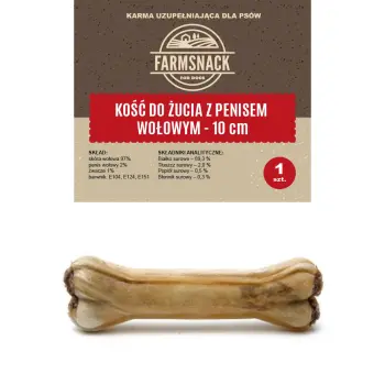 FarmSnack Kość Do Żucia Z Penisem Wołowym 10cm