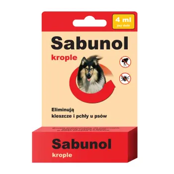 Laboratorium DermaPharm Sabunol Krople Przeciw Pchłom I Kleszczom 4ml