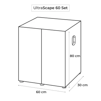 AQUAEL Szafka Ultrascape 60 Snow