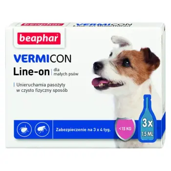 BEAPHAR Vermicon Line-On Dog S Krople Przeciwko Ektopasożytom Dla Psów 