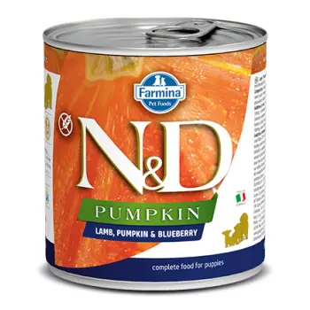 Farmina N&D Pumpkin Grain Free Canine Lamb Pumpkin & Blueberry Puppy 285g