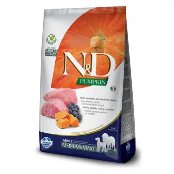 Farmina N&D Pumpkin Grain Free Canine Adult Medium&Maxi Lamb&Blueberry 2,5kg