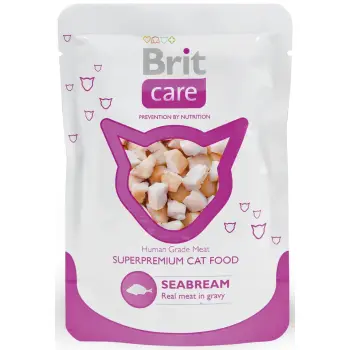 Brit Care Cat Pouch Seabream Leszcz 80g