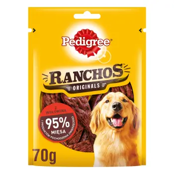 PEDIGREE Ranchos Originals 2 x 70g - przysmak dla psów z wołowiną