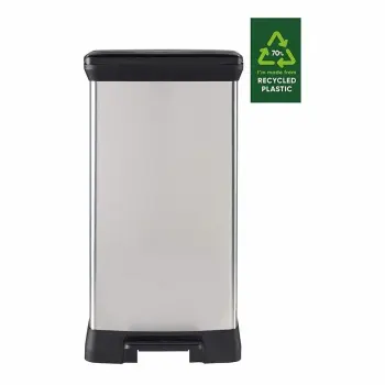Curver Kosz Na Śmieci Z Pedałem Srebrny Pojemność 50l
