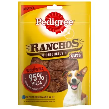 Pedigree Ranchos Originals Cuts Przysmak Dla Dorosłych Psów Z Wołowiną 65g