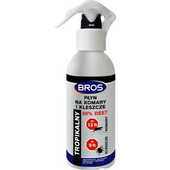 BROS płyn na komary i kleszcze 50% DEET 130ml