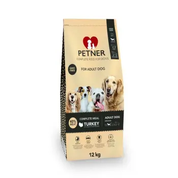 PETNER Adult Dog Medium Breeds Z Indykiem 12kg