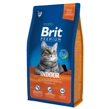 Brit Premium Indoor Cat Z Kurczakiem 8kg