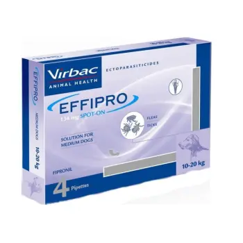 EFFIPRO Spot-On pies M 10-20 kg (pipeta 4 x 1,34ml)