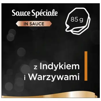 SHEBA® Sauce Speciale 44x85g z Indykiem i Warzywami - mokra karma w sosie (30+14 Gratis)