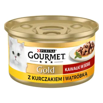 Purina Gourmet Gold kurczak/ wątróbka w sosie 85g