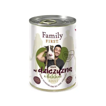 FAMILY FIRST Adult Dziczyzna Z Batatami 400g