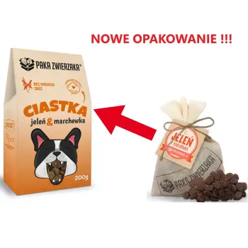 Paka Zwierzaka Ciastka Jeleń Z Marchewką 200g