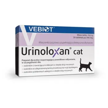 Nutrifarm Sp. Z O.o. Vebiot Urinoloxan Cat 30 Tabletek