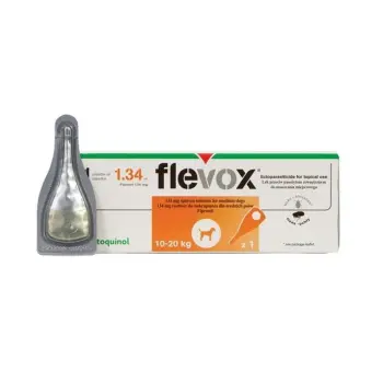 Vetoquinol Flevox M Na Pchły I Kleszcze Dla Psów 10-20kg 1x1,34ml