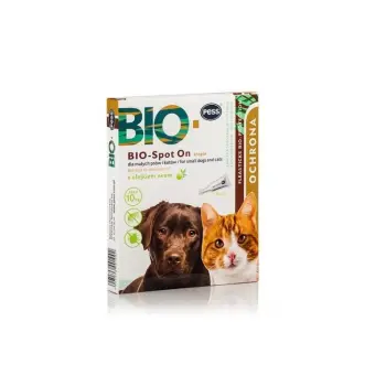 PESS BIO-OCHRONA: BIO-spot on z olejkiem Neem max.10kg 4x1g