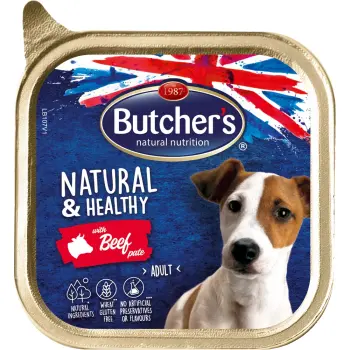 Butcher's Natural&Healthy Dog Z Wołowiną Pasztet 150g