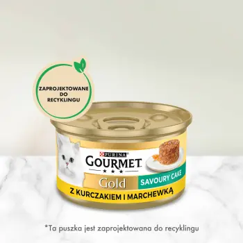 Purina Gourmet Gold Savoury Cake z kurczakiem i marchewką 85g