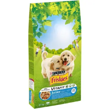 PURINA Friskies Junior Z Kurczakiem Mlekiem I Warzywami 15kg