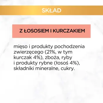 Purina Gourmet Gold łosoś/ kurczak w sosie 85g