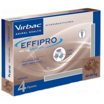 EFFIPRO Spot-On pies XL 40-60 kg (pipeta 4 x 4,02ml)