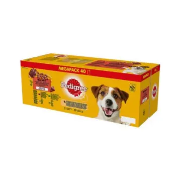 Pedigree Mokra Karma Dla Dorosłych Psów W Galaretce Mix Smaków (Z Wołowiną, Z Kurczakiem, Z Jagnięciną, Z Drobiem) 40x100g