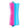 PET TEEZER De-Shedding & Dog Grooming Brush Blue And Pink L