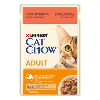 Purina Cat Chow Adult Wołowina Z Bakłażanem 85g