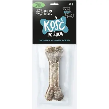 John Dog Kość Do Żucia Z Dorsza W Skórze Dorsza 12cm