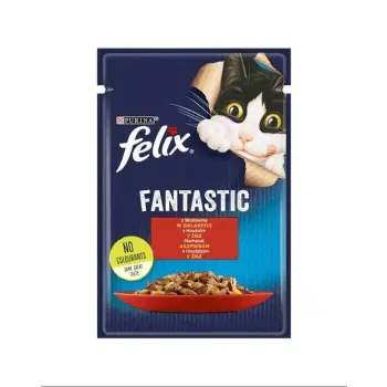 Felix Fantastic Wołowina W Galaretce 100g