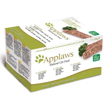 APPLAWS Chicken, Lamb And Salmon Pate 7x100g