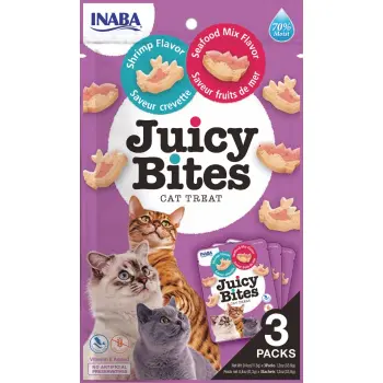 INABA Ciao Juicy Bites Krewetki I Owoce Morza 3x11,3g