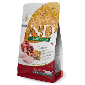 Farmina N&D Cat Low Ancestral Grain Adult Chicken & Pomegranate 1,5kg