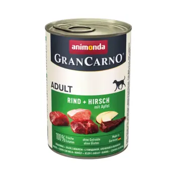 Animonda GranCarno Adult Dog Jeleń + Jabłko 400g