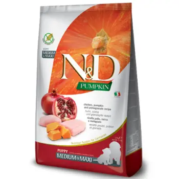 Farmina N&D Pumpkin Chicken Pumpkin and Pomegranate Puppy Medium & Maxi 12kg