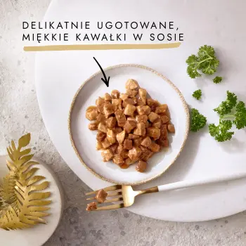 Purina Gourmet Gold z wołowiną i kurczakiem w sosie 85g