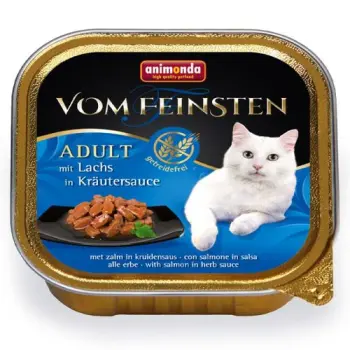 Animonda Cat Vom Feinsten Adult Łosoś W Sosie Ziołowym 100g