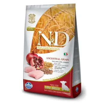 Farmina N&D Ancestral Grain Canine Puppy Mini Chicken&Pomegranate 7kg