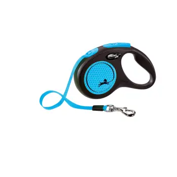 Flexi Smycz Classic S Taśma 5m Do 15kg Neon Blue