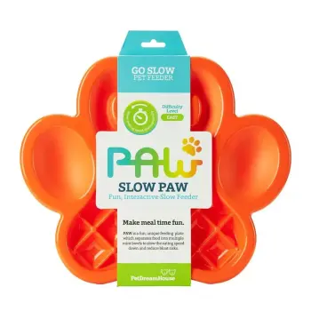 Pet Dream House Slow Paw Miska Do Powolnego Karmienia Orange Easy